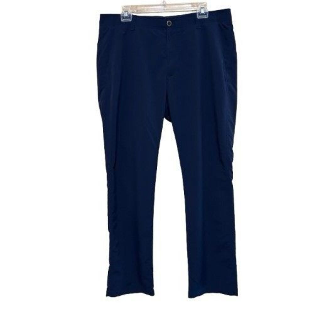 Under Armour Pants Mens 38 x 32 Blue Match Play Performance Stretch Golf Chino